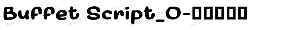 Buffet Script_0字体转换